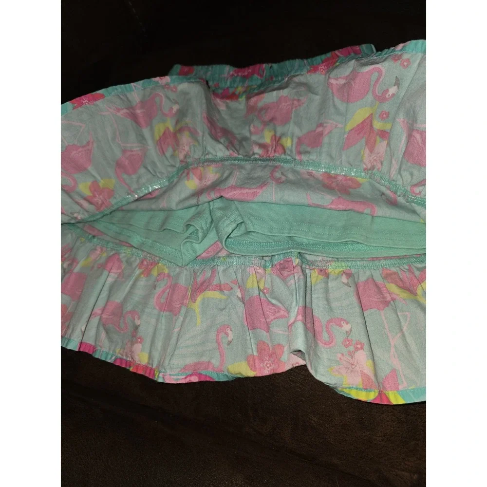 Gymboree tropical paradise flamingo outfit top skort size‎ 7
